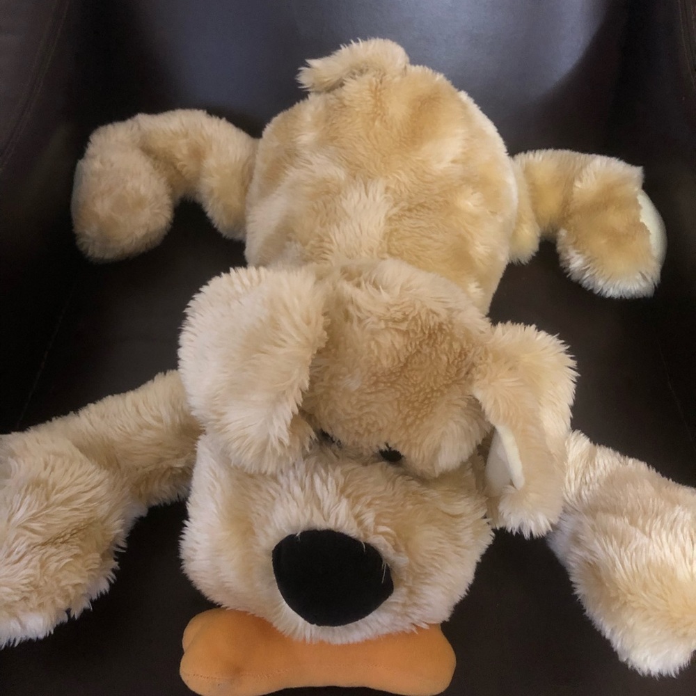 Extra Large Golden Plush Dog 21” long